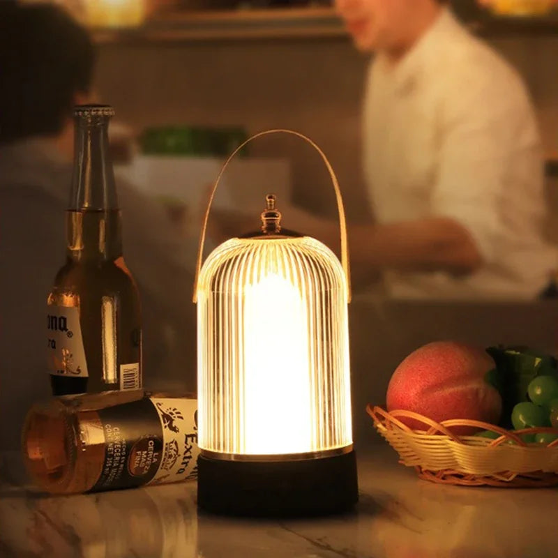 Tragbare Retro Vogelkäfig Tischlampe – Vintage LED Beleuchtung im klassischen Design | Karnz