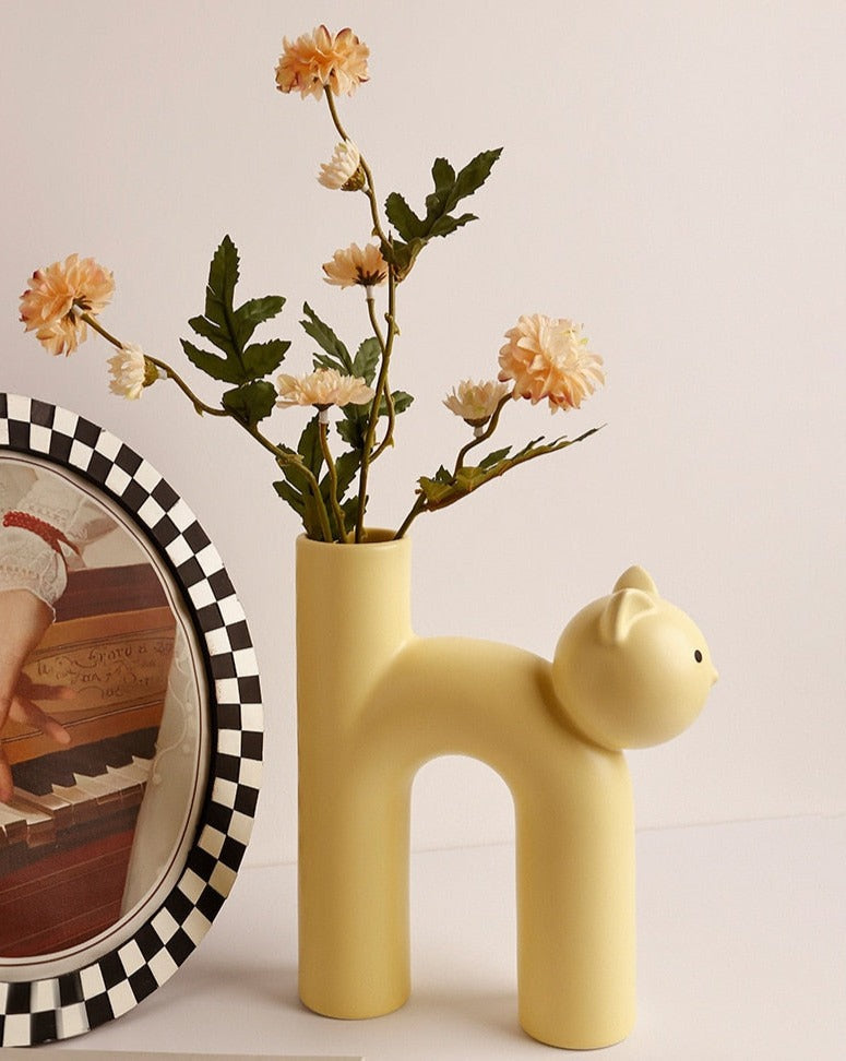 Keramische Katzenvase | Karnz