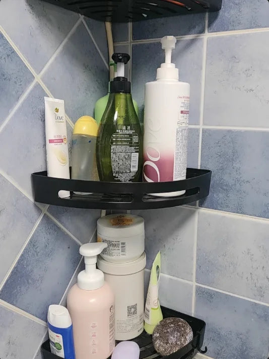AQUAFIX Selbstklebender Duschorganizer – Stark haftend, bohrfrei & wasserdicht Karnz