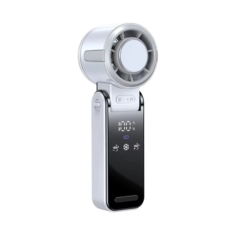 Zusammenklappbarer Turbine Handventilator mit integriertem Kühlpack | Karnz