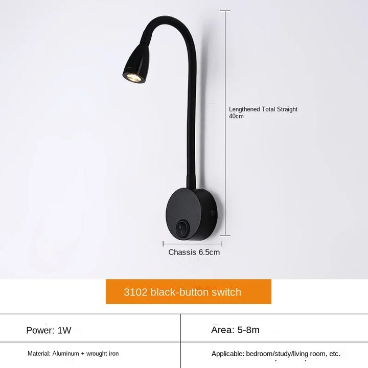 Karnz | Vielseitige LED-Wandleuchte: Modern, Flexibel, Perfekt zum Lesen im Bett