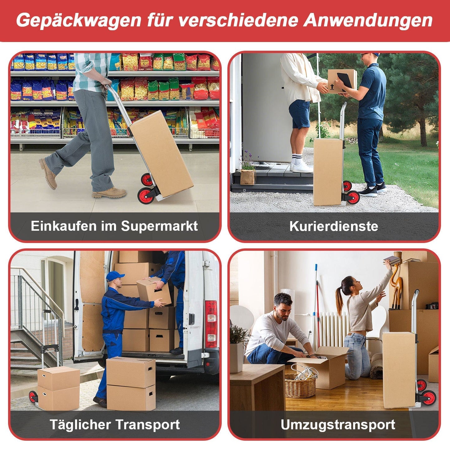 Sackkarre Transportkarre klappbar 60 kg Tragkraft | Karnz