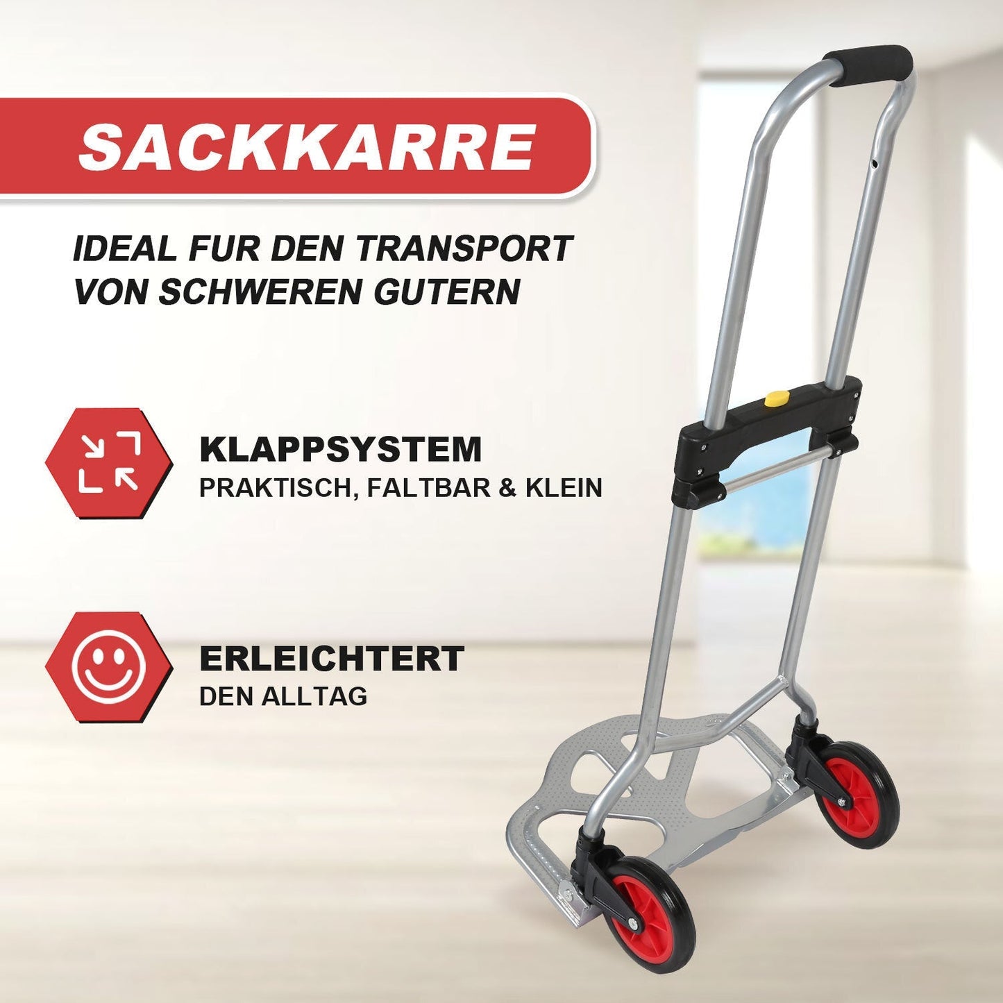Sackkarre Transportkarre klappbar 60 kg Tragkraft | Karnz