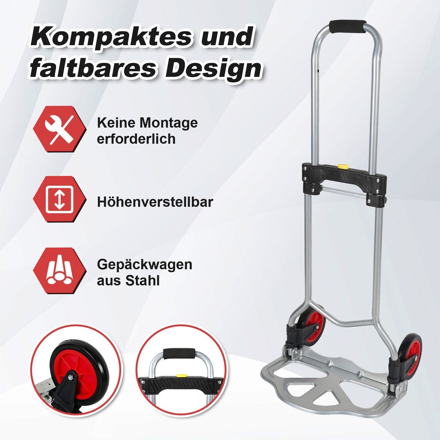 Sackkarre Transportkarre klappbar 60 kg Tragkraft | Karnz
