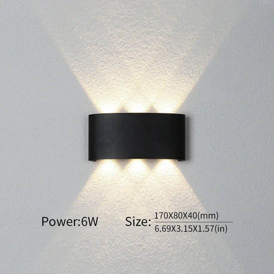 Moderne Beleuchtung, Innen- oder Außenbereich: Die vielseitige LED-Wandleuchte
