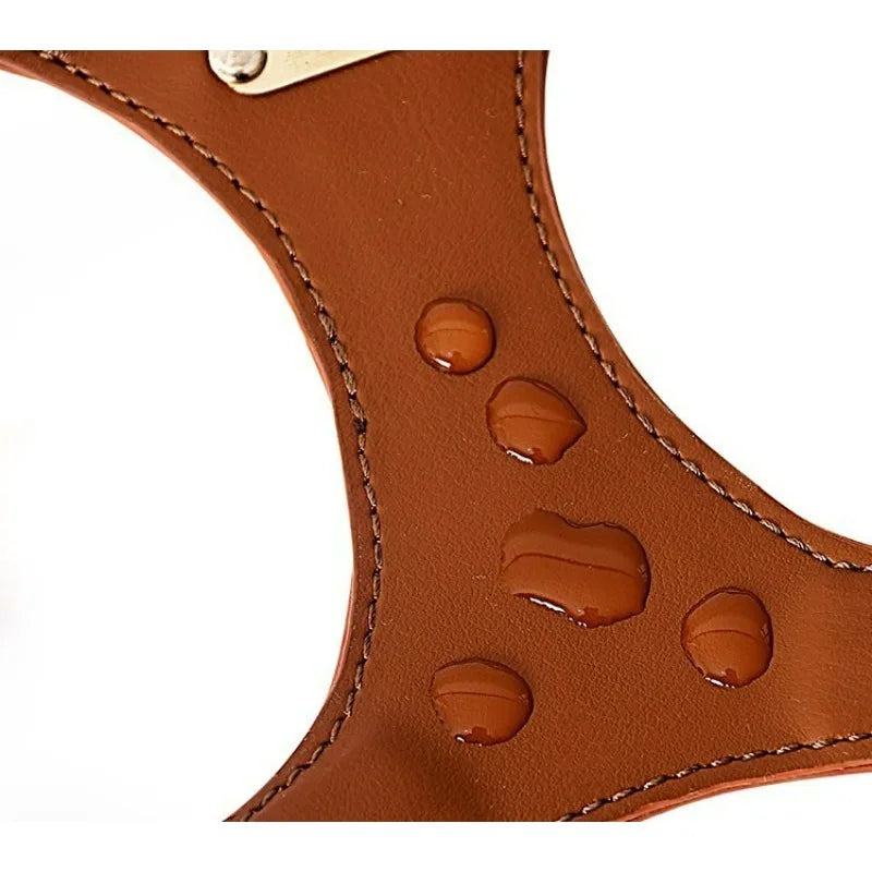 Verstellbares Leder-Hundegeschirr mit personalisierbarem Gravur Karnz
