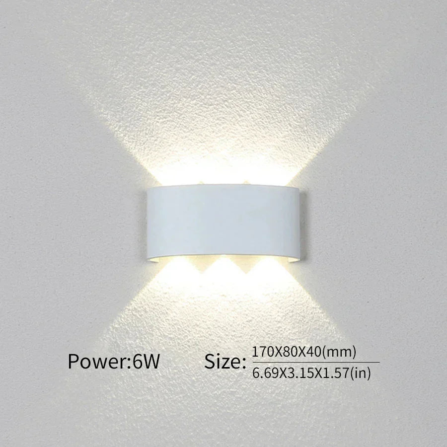 Moderne Beleuchtung, Innen- oder Außenbereich: Die vielseitige LED-Wandleuchte