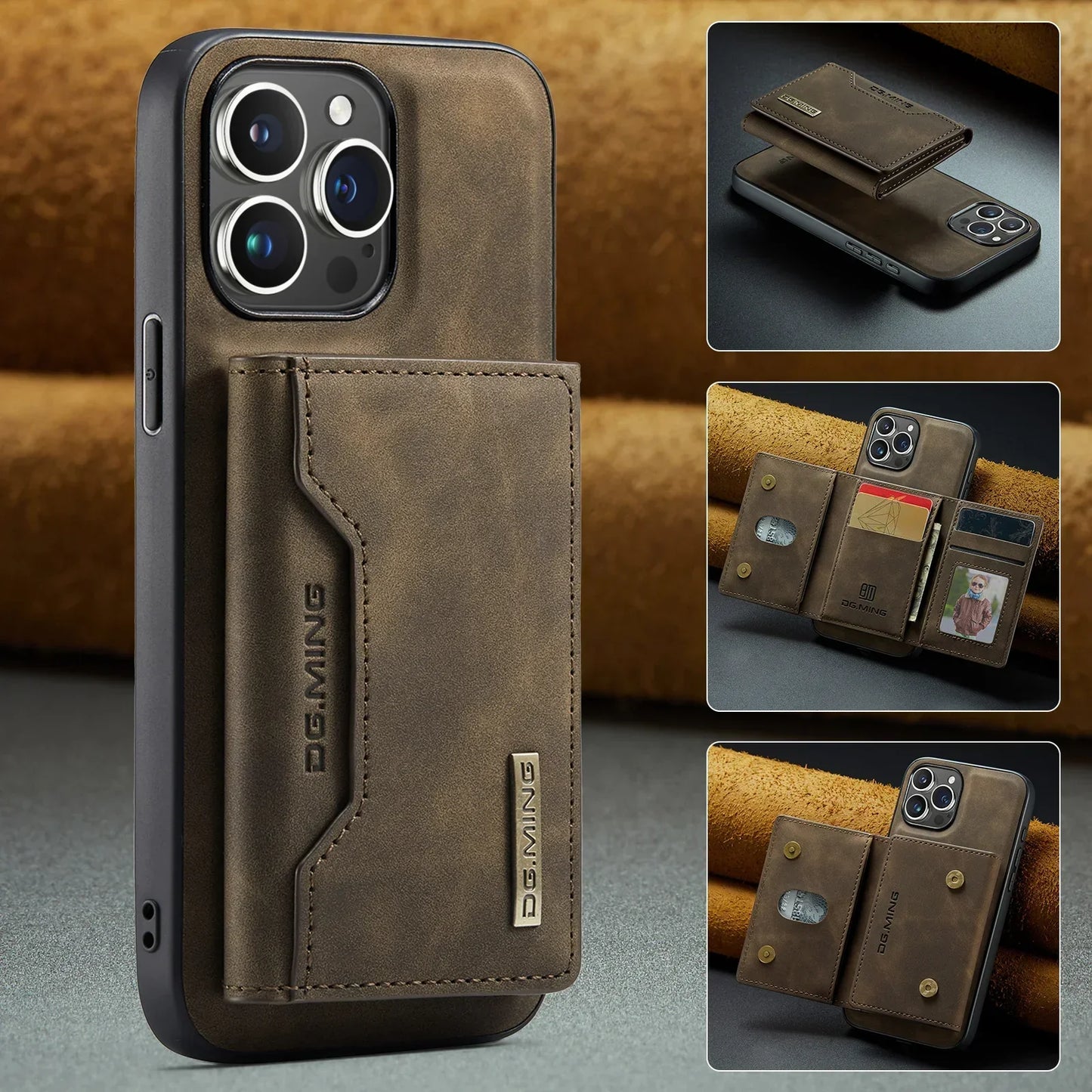 2-in-1 iPhone-Hülle mit abnehmbarer Brieftasche