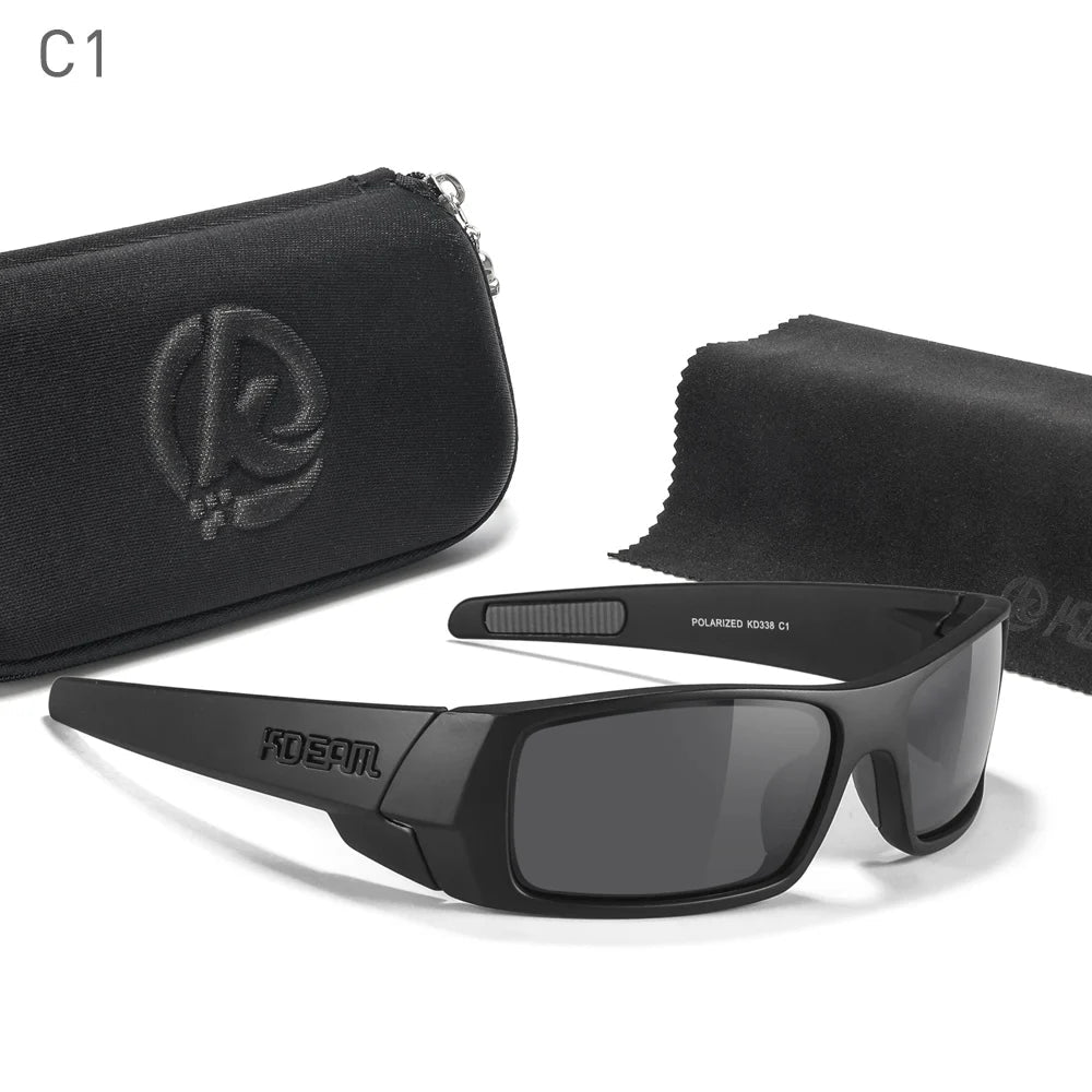 Photochrome Sonnenbrille Schwarzer Rahmen mit Etui | Karnz