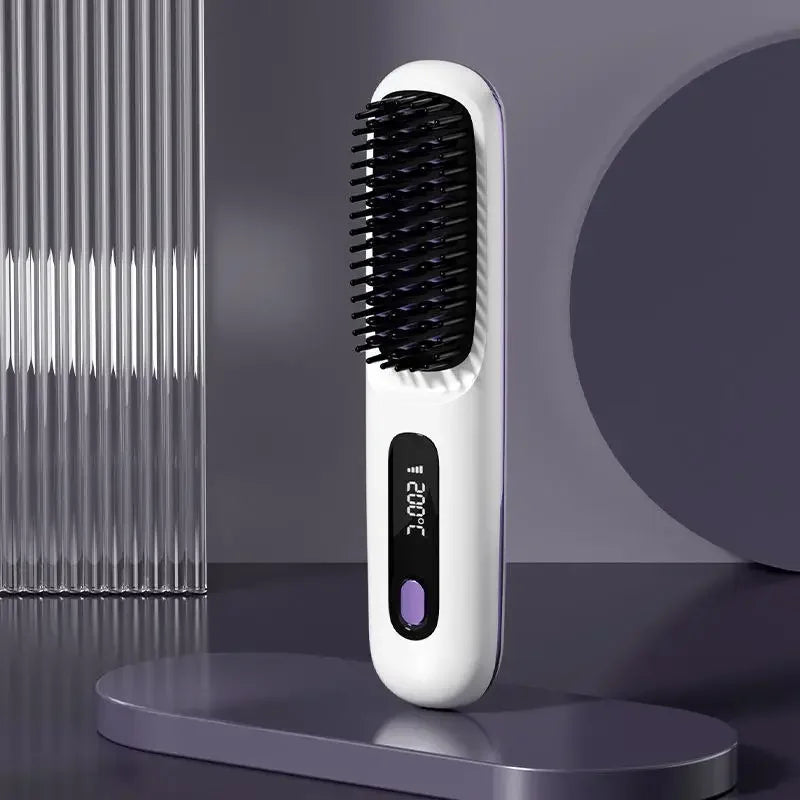 Karnz | Glissara | Kabelloses Haarglätteisen | USB-Ladefunktion & LCD-Display | Keramik & Ionen-Technologie