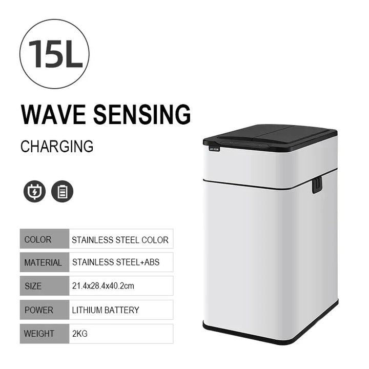 Karnz | Smart Edelstahl Automatischer Sensor Mülleimer