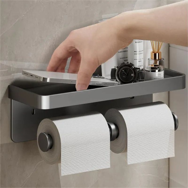 Saniflex Multifunktionaler Toilettenpapierhalter – Modernes Design und praktische Funktionalität | Karnz
