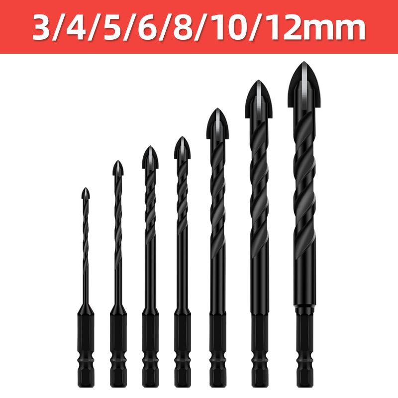 Schwerlast Mega Ultimate Kreuz-Sechskantbohrer Set | Karnz