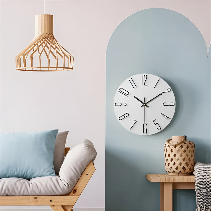3D Wanduhr – Modern und Elegant | Dekorative Wanduhr für Wohnzimmer und Büro | Karnz