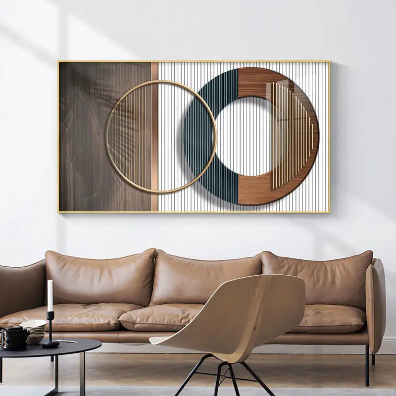 Moderne Ästhetik Abstrakte Sonne & Mond Wandkunst Feine Kunst Leinwanddrucke Bilder für luxuriöses Loft Wohnzimmer Esszimmer Lifestyle Kunst Dekor | Karnz