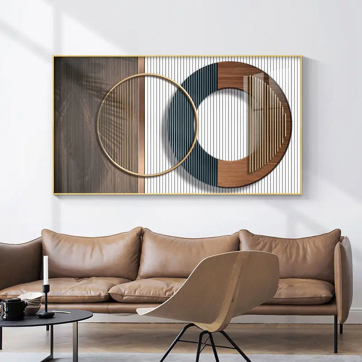 Moderne Ästhetik Abstrakte Sonne & Mond Wandkunst Feine Kunst Leinwanddrucke Bilder für luxuriöses Loft Wohnzimmer Esszimmer Lifestyle Kunst Dekor | Karnz