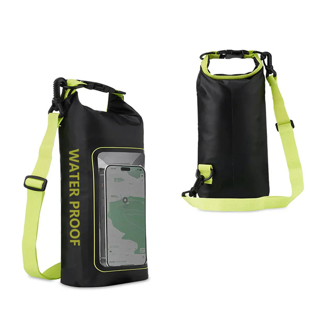 Karnz | AquaVault Wasserdichter Dry Bag 2L | Mit Touchscreen-Fenster | Outdoor-Tasche für Kajakfahren, Trekking & Wassersport