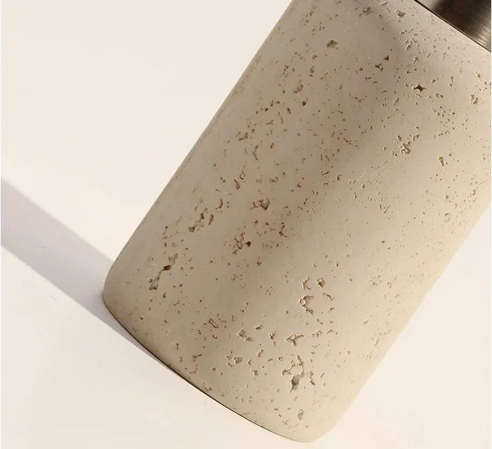 AureliaStone Luxus Badset aus Kalkstein Karnz