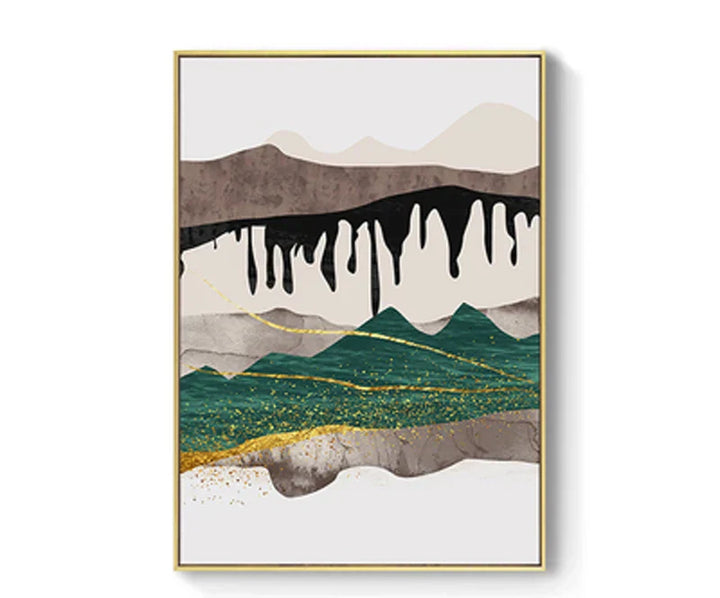 Abstrakte Berglandschaft Wandkunst Fein Kunst Leinwanddrucke Bilder für modernes Apartment Wohnzimmer Schlafzimmer Hotelzimmer Kunst Dekor | Karnz