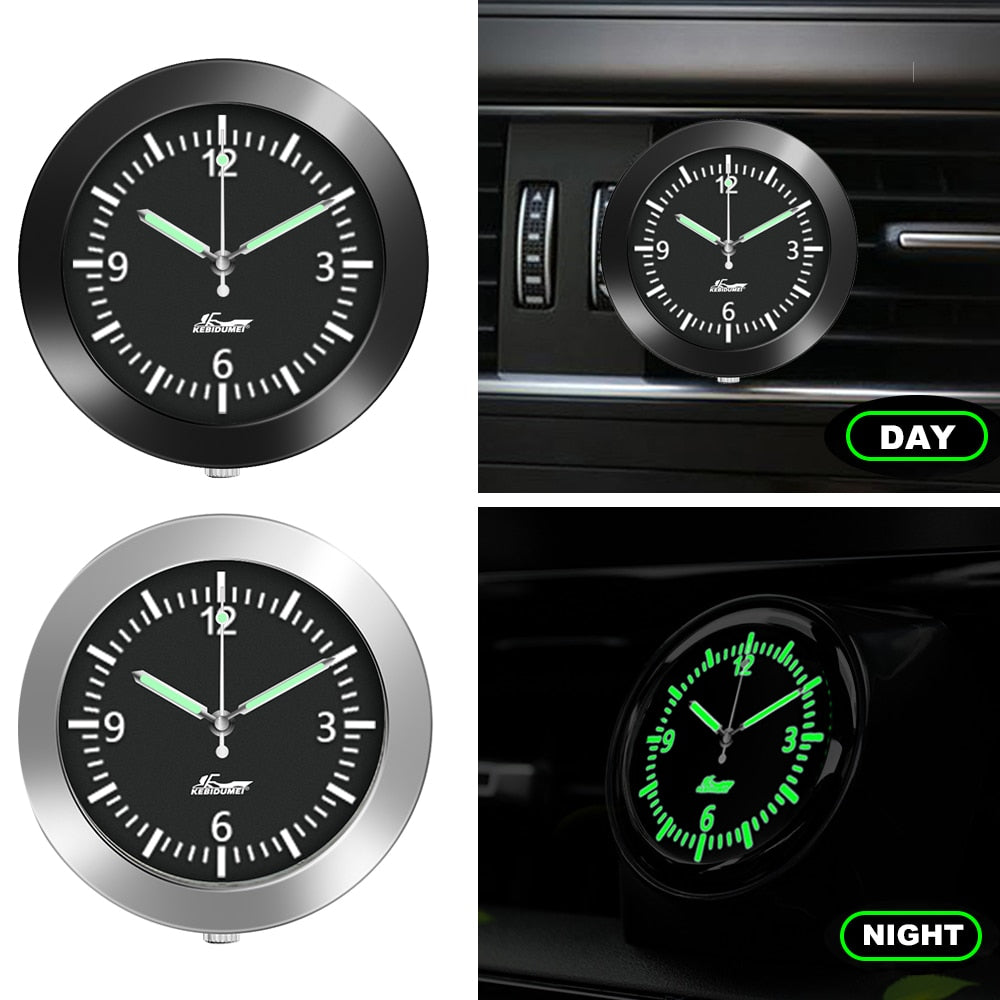 Karnz | Aufklebbare Auto Armaturenbrett Leuchtende Uhr