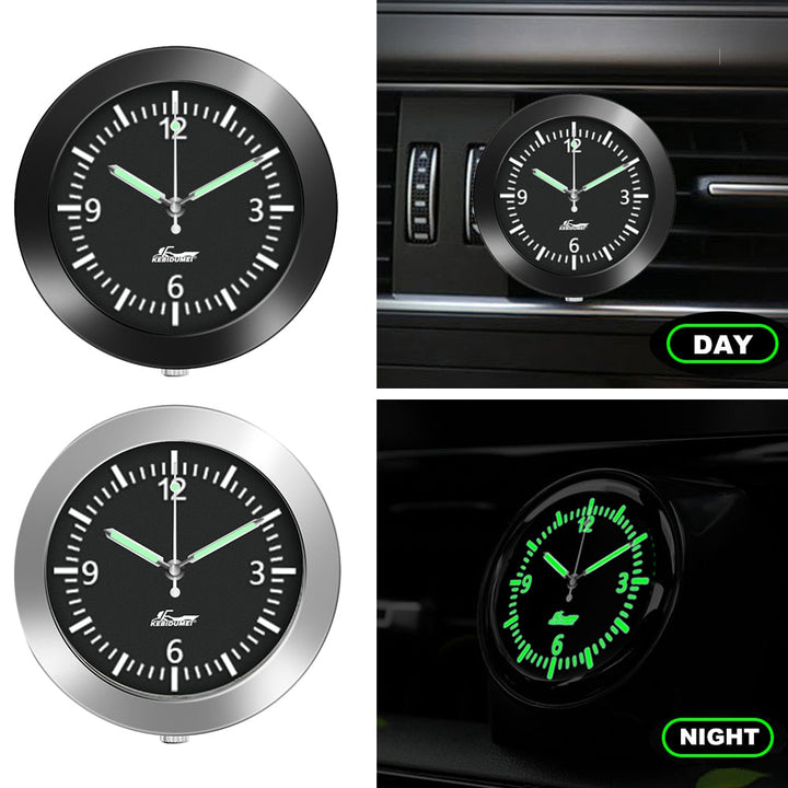 Karnz | Aufklebbare Auto Armaturenbrett Leuchtende Uhr