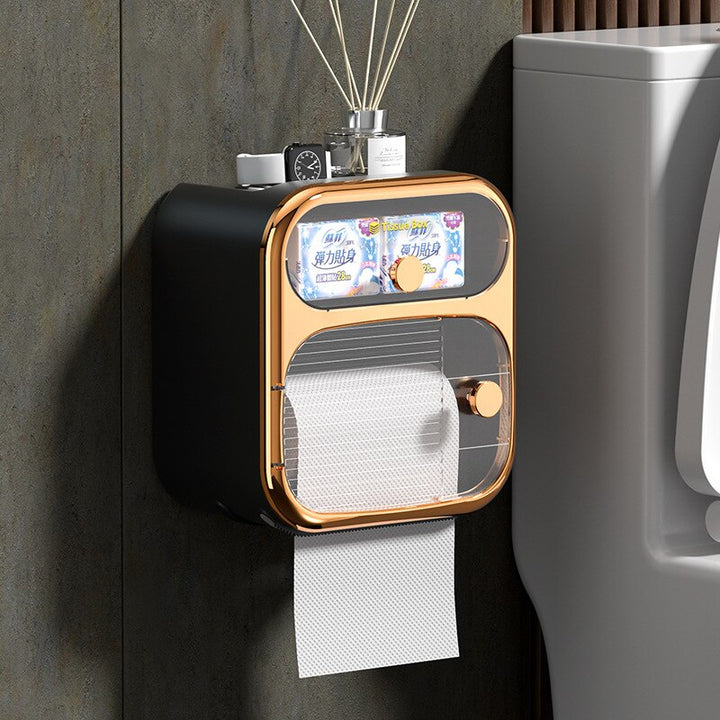 Karnz | MultiBox wandmontierte Toilettenpapier Handtuch Aufbewahrungsbox