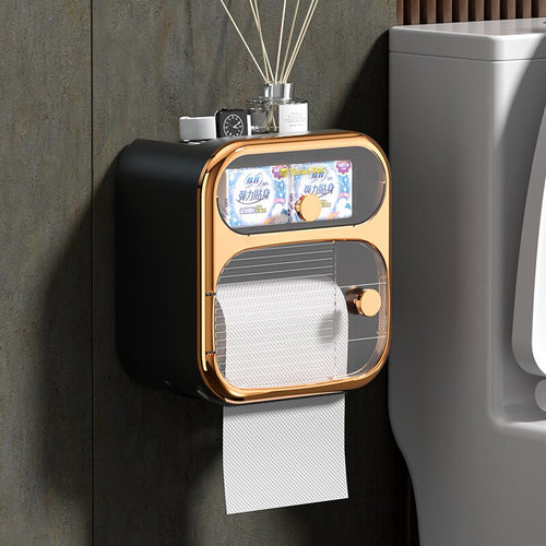 Karnz | MultiBox wandmontierte Toilettenpapier Handtuch Aufbewahrungsbox