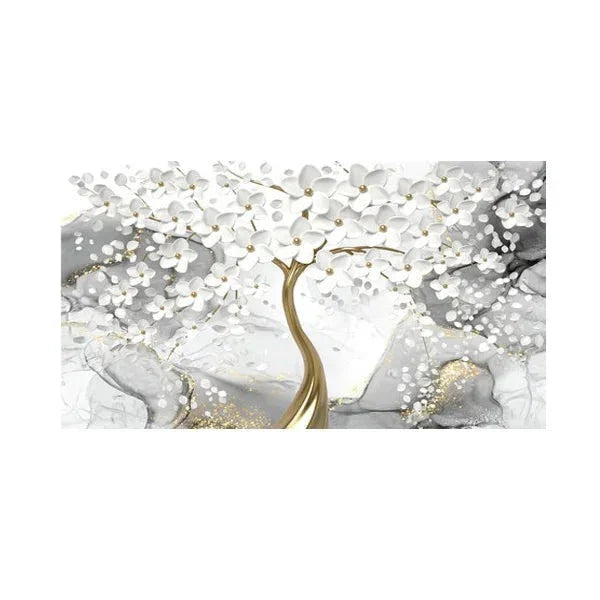 Abstract Floral Big Blossom Petal Tree Wandkunst Feine Kunst Leinwanddrucke Bild Für Wohnzimmer Schlafzimmer Salon Kunst Dekor | Karnz