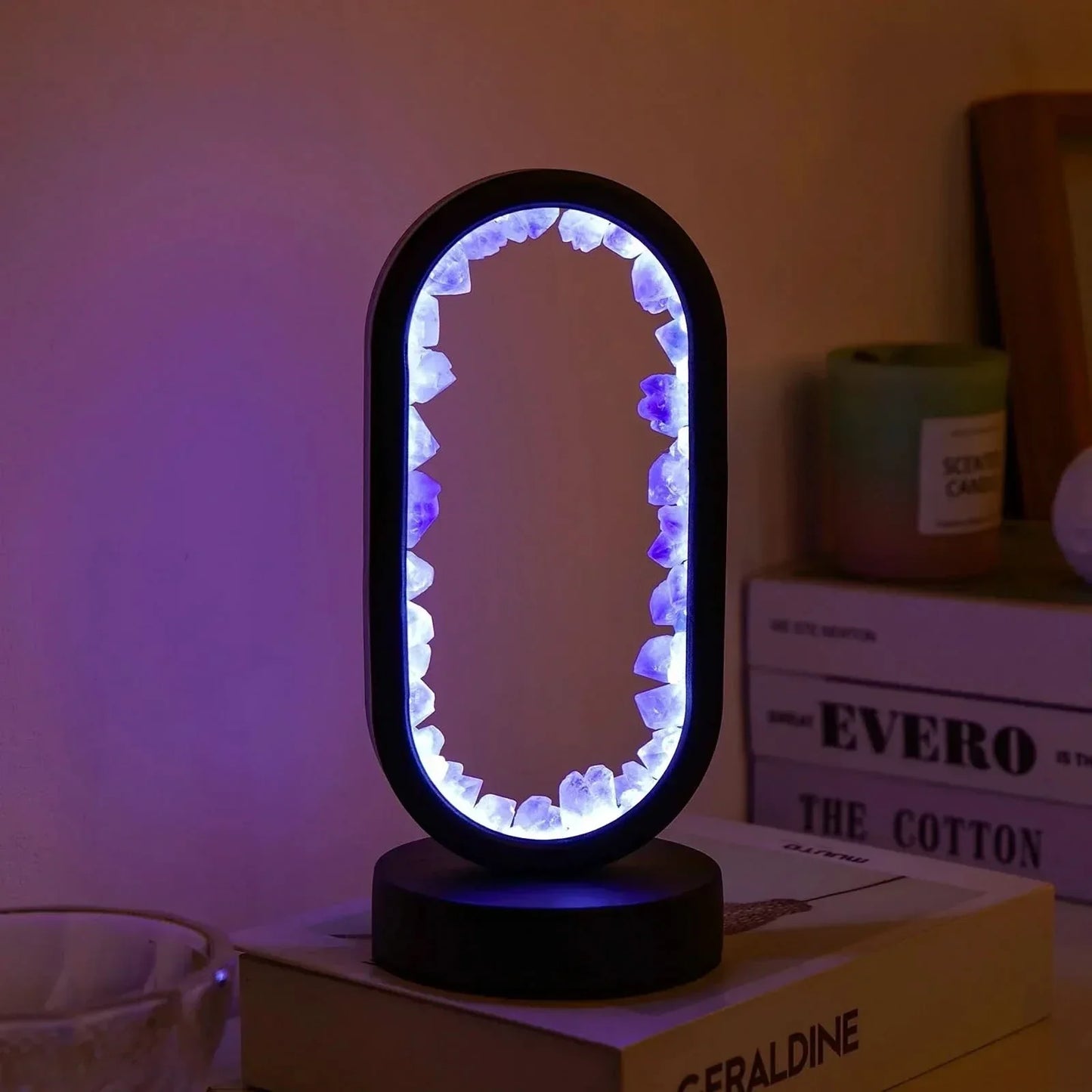 Natürliche Amethyst-Kristalllampe zur Entspannung