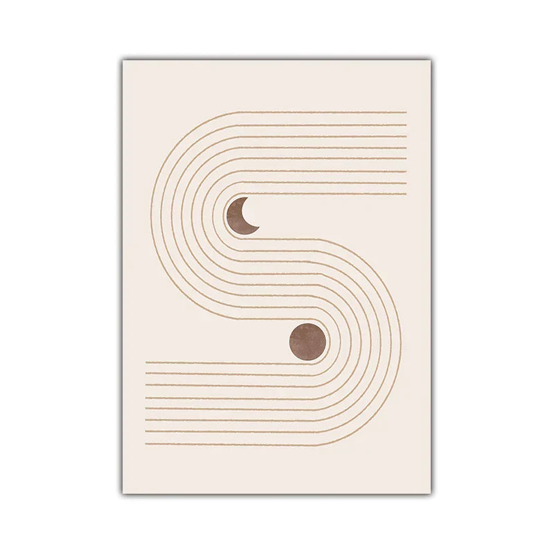 Minimalistische abstrakte himmlische Geometrie Wandkunst Fine Art Leinwanddrucke Sonne Mond Poster Bilder für Wohnzimmer Schlafzimmer Kunst Dekor | Karnz
