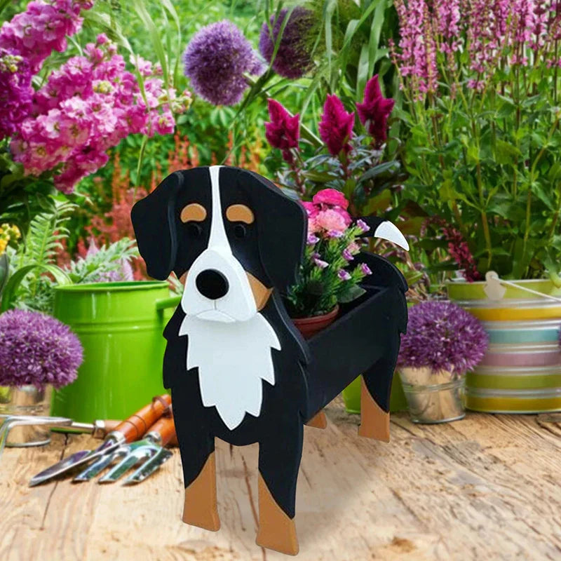 Blumentopf – Pfotenstark – Pflanzgefäß für Hunde – Verschiedene Rassen