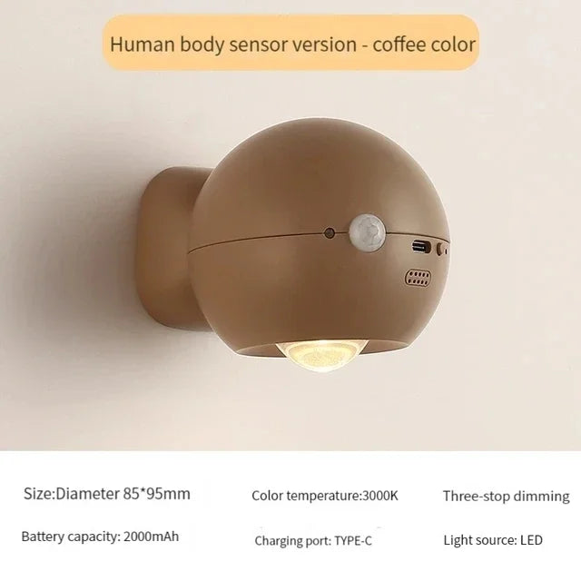 Rotierende Mini-Magnetische Wiederaufladbare Karnze Wandlampe | Karnz