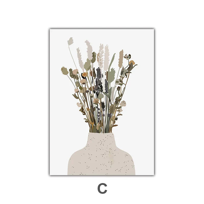 Minimalistische Aquarell-Kaktus Pflanze mit Topf Grüne Blätter Wandkunst Feine Kunst Leinwanddrucke Bilder für Esszimmer Wohnzimmer Kunst Dekor | Karnz