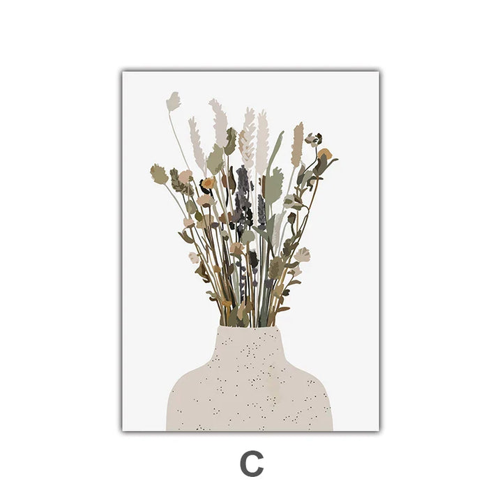 Minimalistische Aquarell-Kaktus Pflanze mit Topf Grüne Blätter Wandkunst Feine Kunst Leinwanddrucke Bilder für Esszimmer Wohnzimmer Kunst Dekor | Karnz