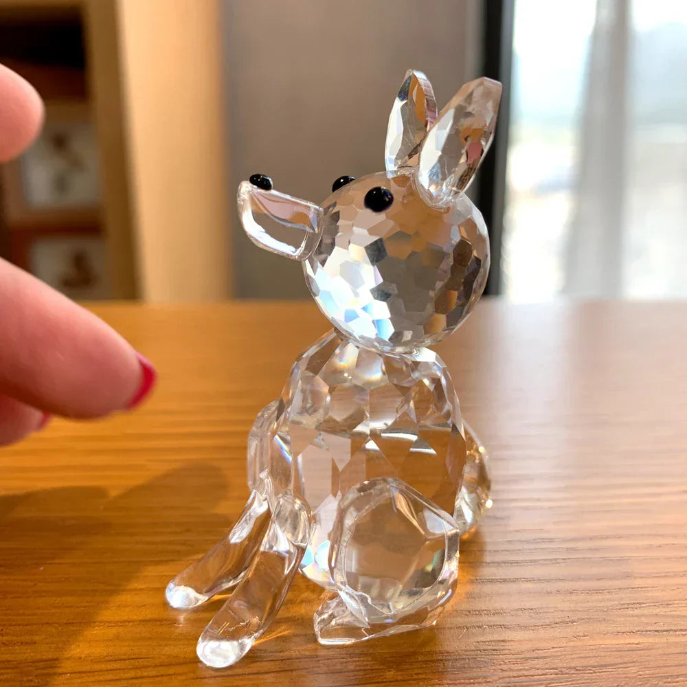 Superniedliche Tierkristallkugelfiguren