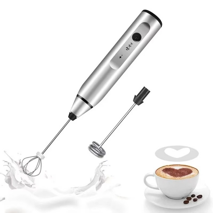 Tragbarer elektrischer USB-Milchaufschäumer, Handkaffeebesen und Mini-Lebensmittelmixer