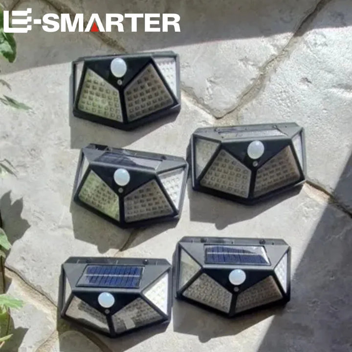 Solar Wandleuchte Außen 100 LED mit Bewegungsmelder | Karnz