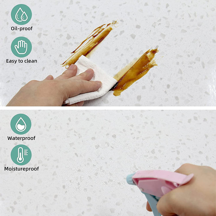 ProtectEase Selbstklebende Schutzfolie | Dekorative Folie & Oberflächenschutz | Wasserfest & abwaschbar | DIY-Folie für Möbel & Wände