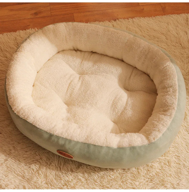 Oval Plush Bett für Hunde & Katzen Karnz