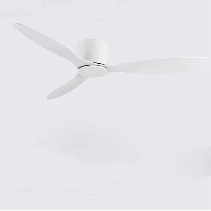 42-52 Zoll Deckenventilatoren mit DC-Motor — Fernbedienung Niedrigboden Kühlventilatoren, ohne Licht, weiße Holz- & schwarze Optionen | Karnz