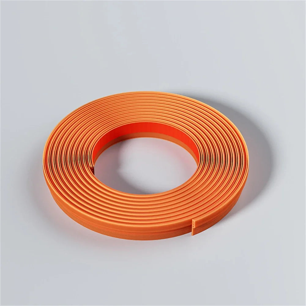 ThermoBlock Türdichtung | PVC-Zugluftstopper | Schallschutz | 2 m zuschneidbar
