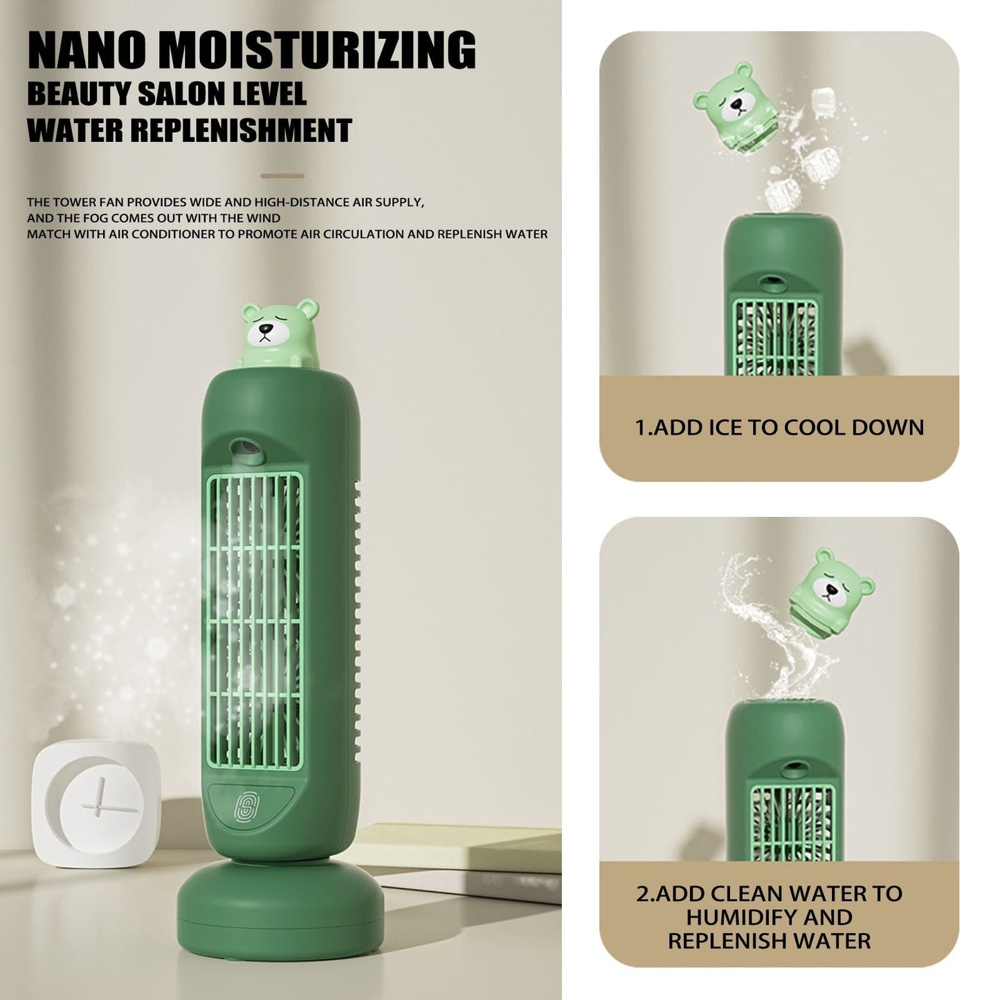 Mini Bear Air Cooler Humidifier Fan | Karnz