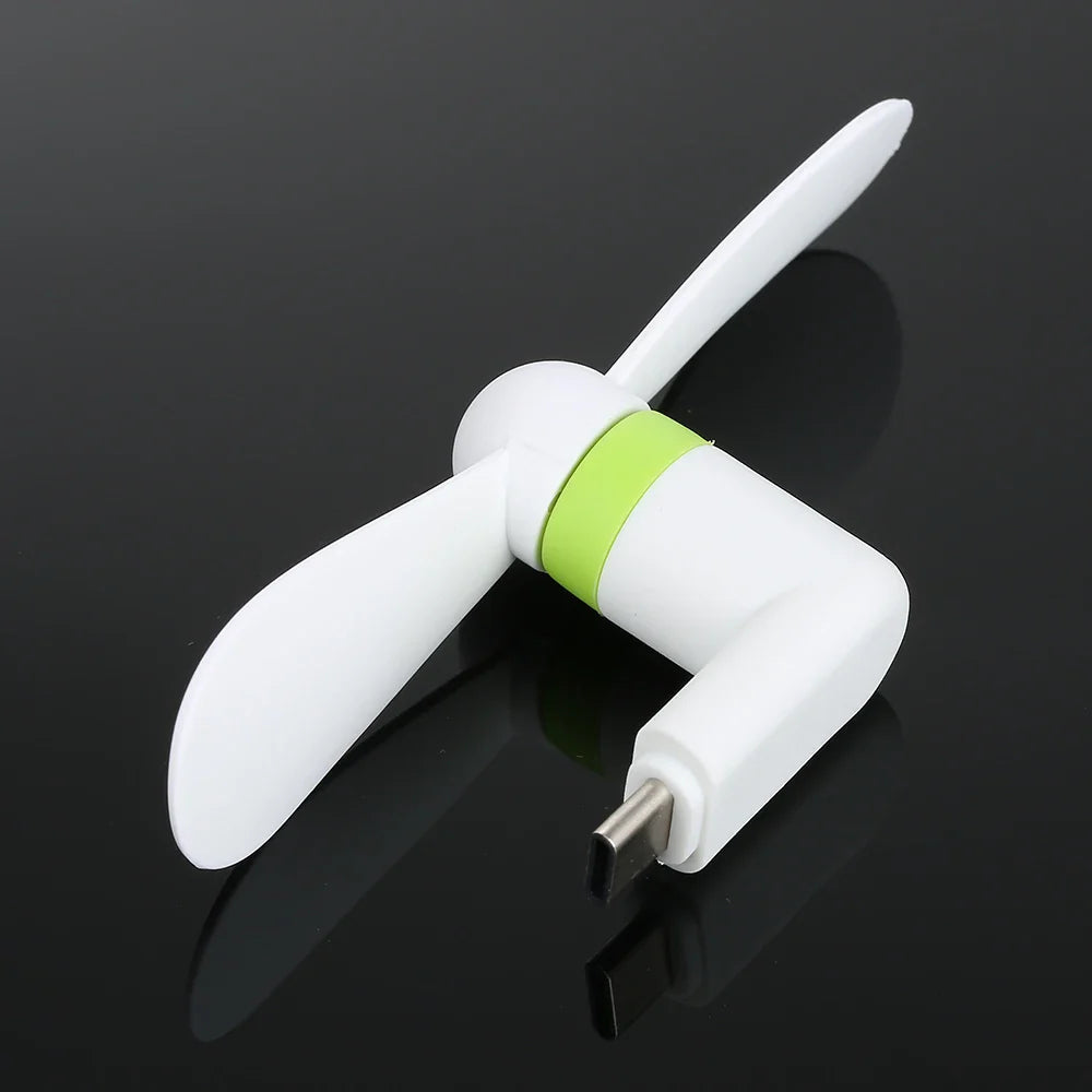 Kreativer Mini tragbarer Micro USB Ventilator - 5V 1W Handy USB Gadget Ventilatoren Tester für Type-C USB-C Kühler Handventilator | Karnz