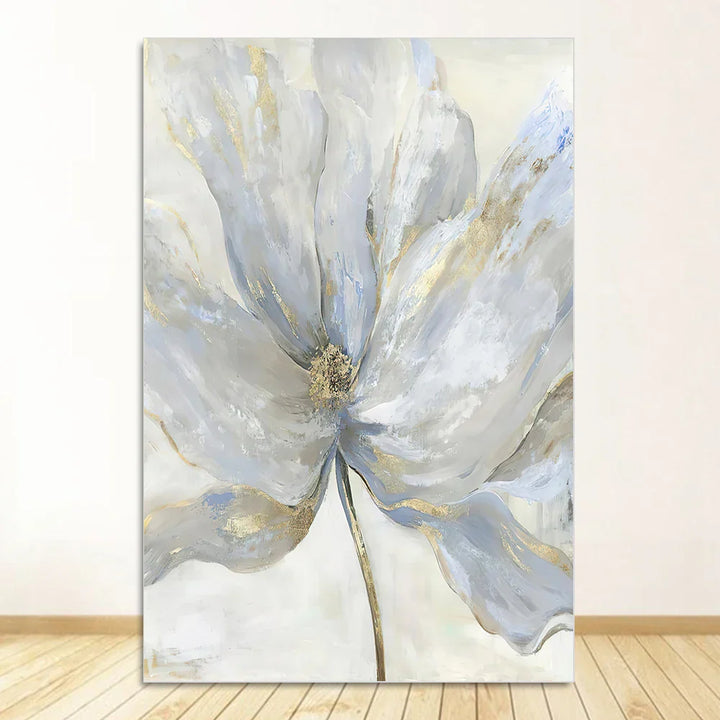 Einfache blaue florale Wandkunst feine Kunstdrucke auf Leinwand moderne abstrakte botanische Bilder für Wohnzimmer Schlafzimmer zeitgenössische Wohnkultur