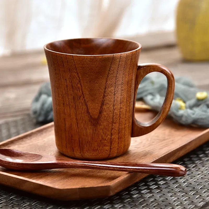 TimberBrew Holzbecher – Handgefertigte Hartholz Rustikale Eleganz | Karnz
