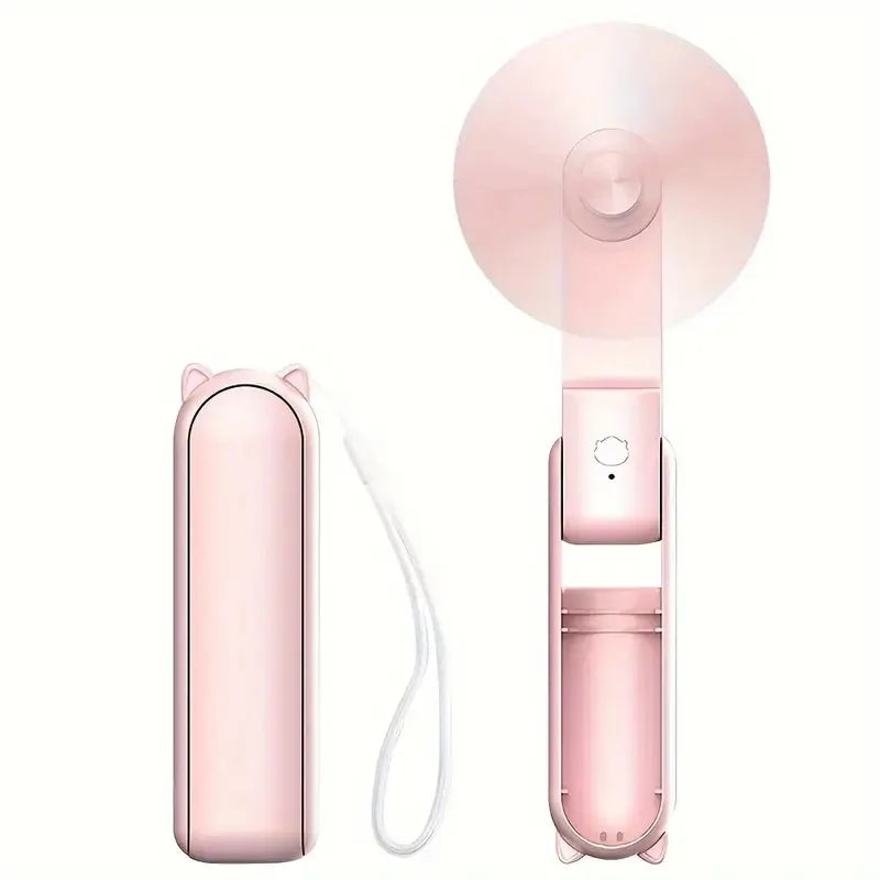 Faltbarer Mini-Handventilator mit Powerbank und Armband – FrisMee 2-in-1 | Karnz