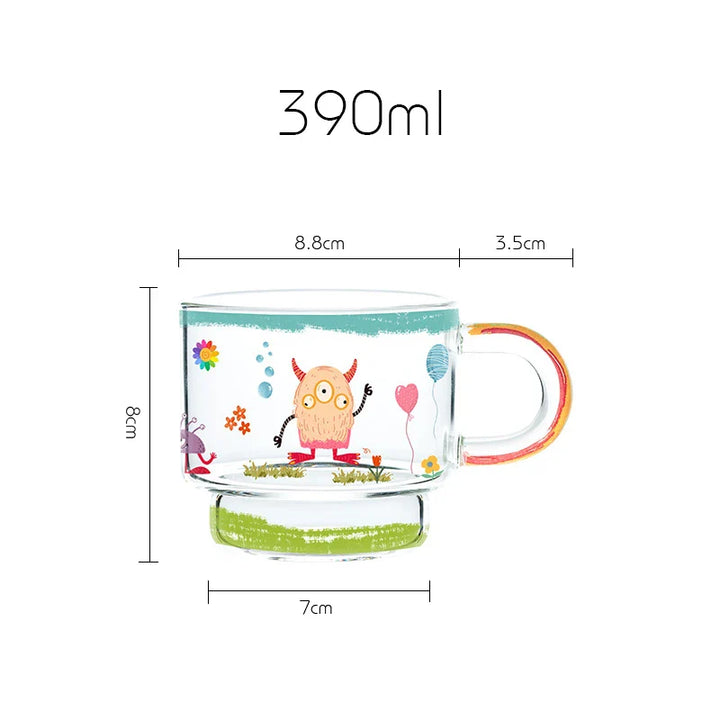 Regenbogen Monster Kaffeetasse
