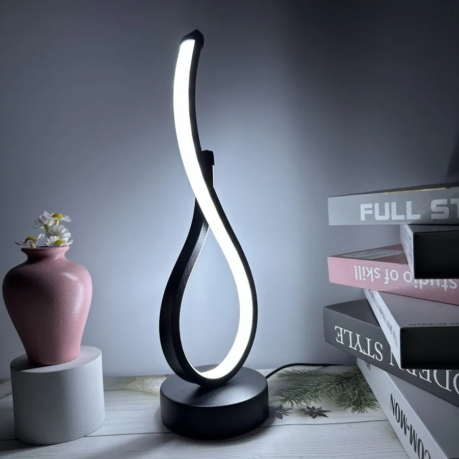 Karnz | Lumoara LED Tischlampe | Dimmbar | 3 Lichtfarben | Modernes Design