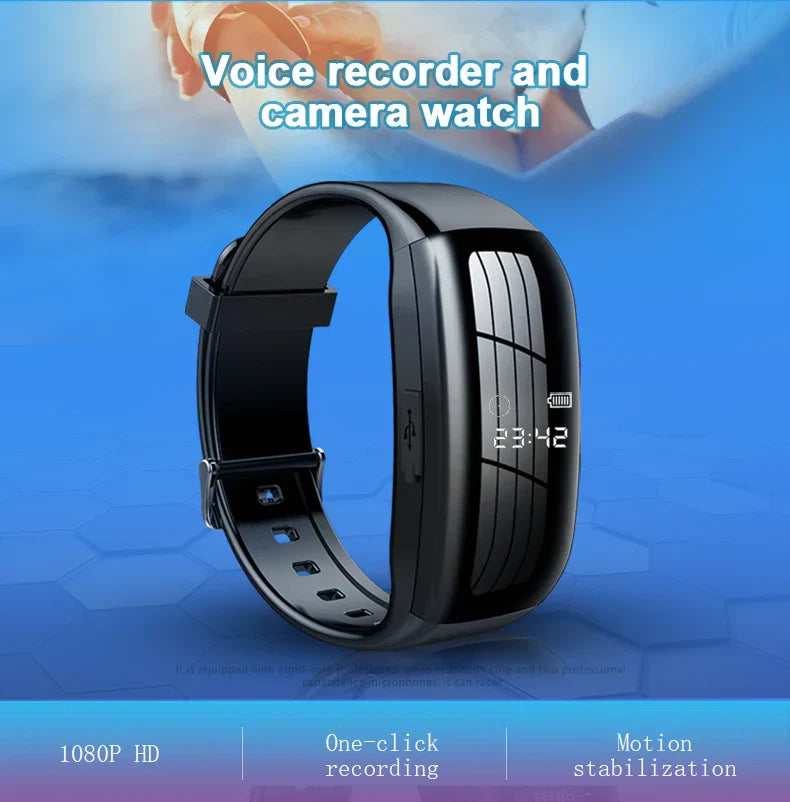 Karnz | Silent Sight Mini Drahtlose HD Kamera Uhr