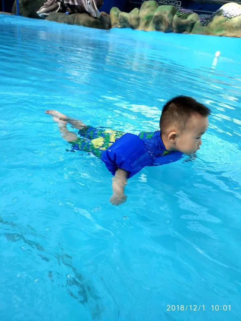 Karnz | FLOTTY Kinder Schwimmhilfe | Rettungsweste mit Armflügeln | Verstellbarer Doppelverschluss | Für Kinder bis 25 kg